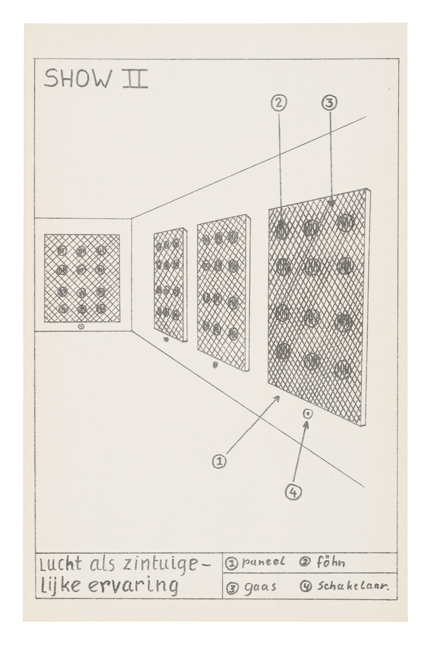 Marinus Boezem, Show II, Lucht als zintuigelijke ervaring- Show II, Air as a sensory experience, 1965